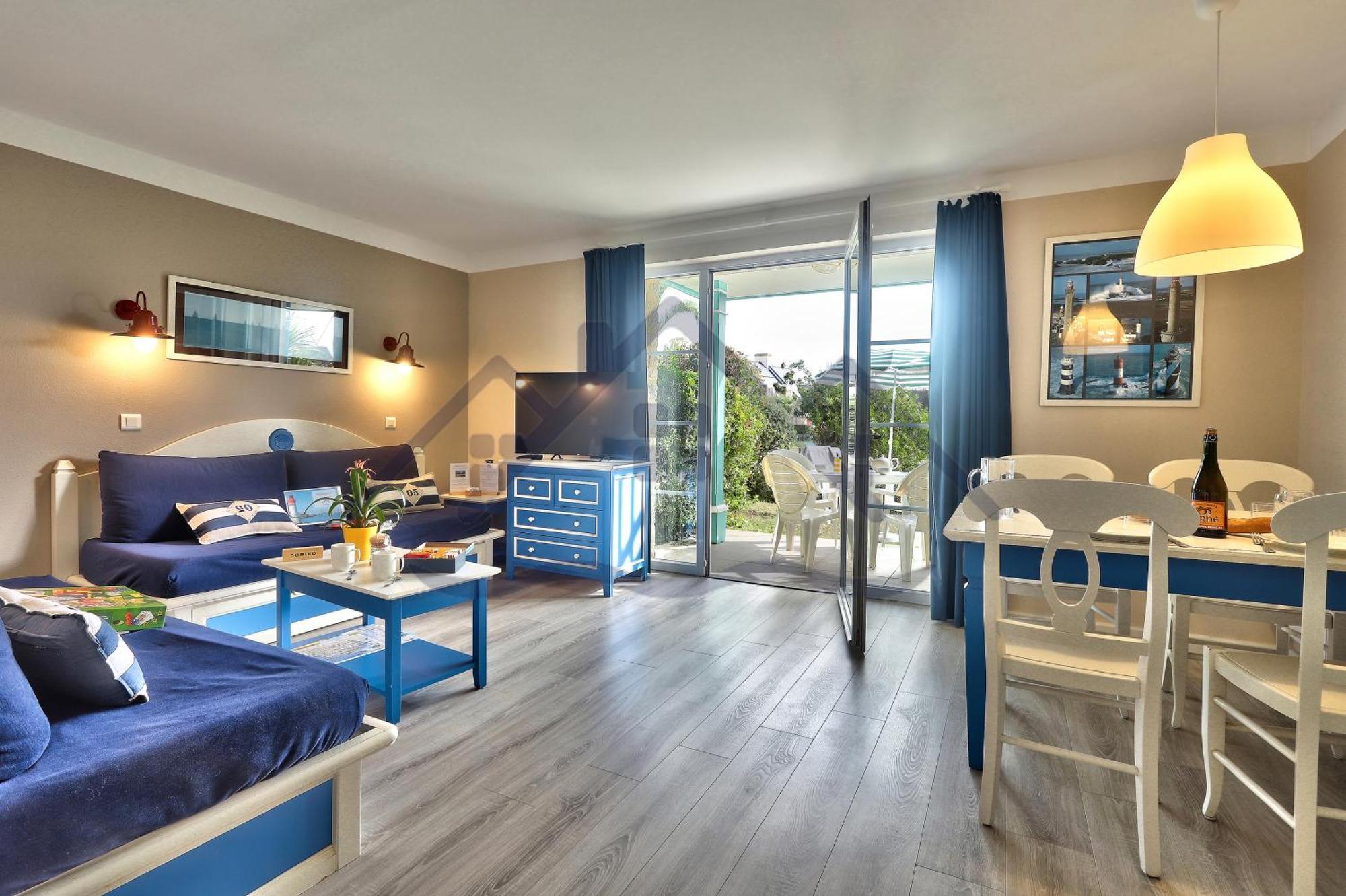 Appartement Localise - A05 - Plain-pied Avec Petite Vue Donnant Sur La Piscine Et Le Jardin - Grande Salle De Bain - Wifi Inclus - Draps Inclus - Animaux Bienvenus - Parking Gratuit Guilvinec